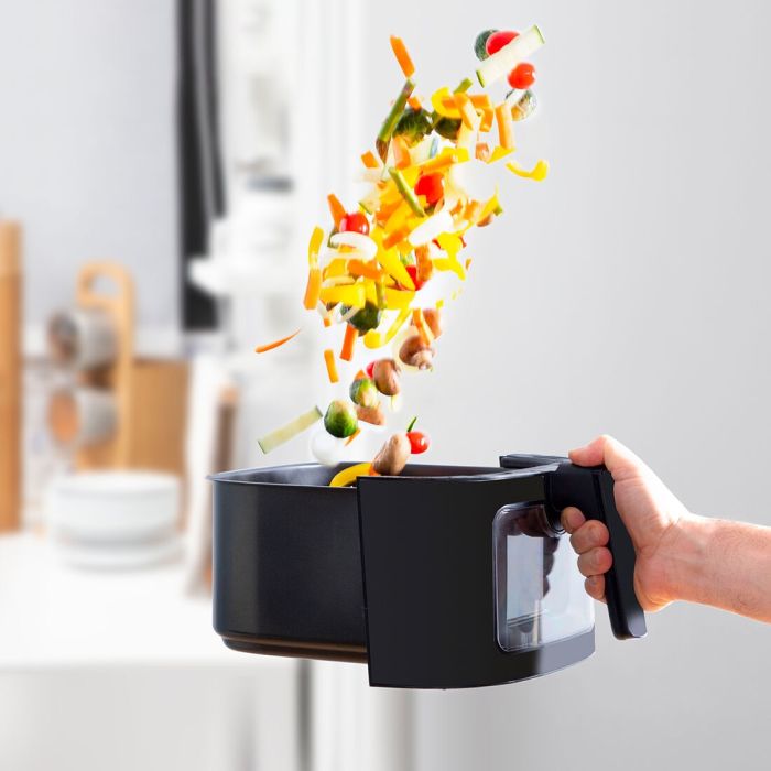 Friteuse à Air avec Balance InnovaGoods Fryinn Balance 5000 Noir 1500 W 5 L Acier inoxydable 6