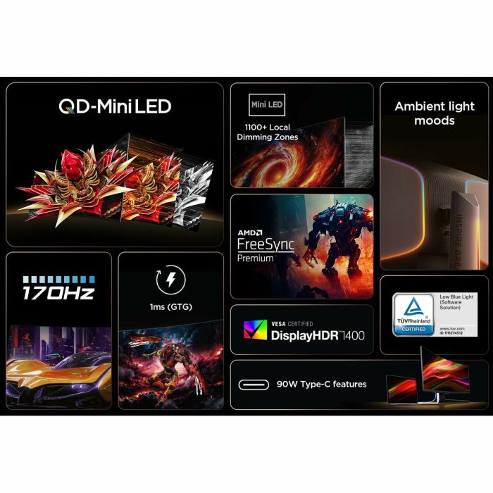 Écran TCL 34R83Q LCD 37" 27