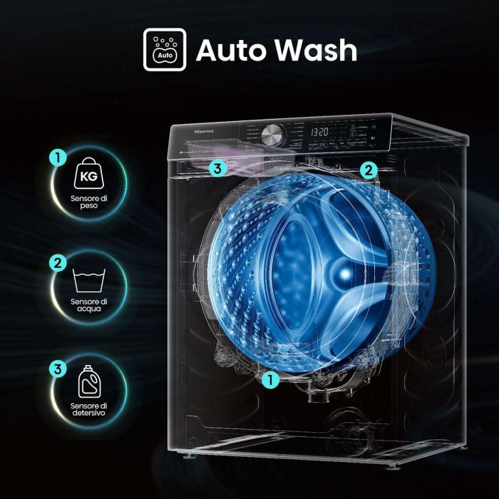 Machine à laver Hisense WF5S1045BW 59,5 cm 1400 rpm 10,5 kg 3