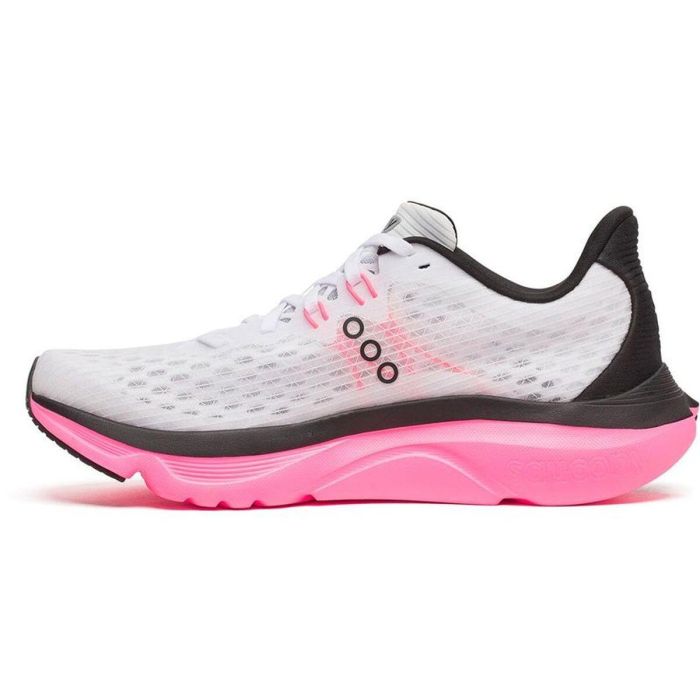 Chaussures de Running pour Adultes Saucony Kinvara 16 Blanc Rose 44 3 Chaussures de Running pour Adultes Saucony Kinvara 16 Blanc Rose 44 3
