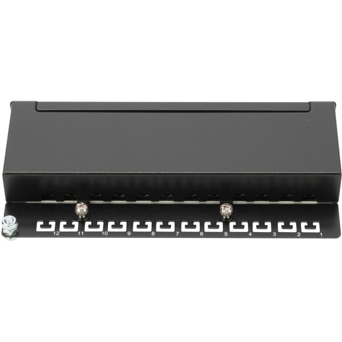 DIGITUS Patchpanel 1HE 12-Port Cat6A geschirmt schwarz 5