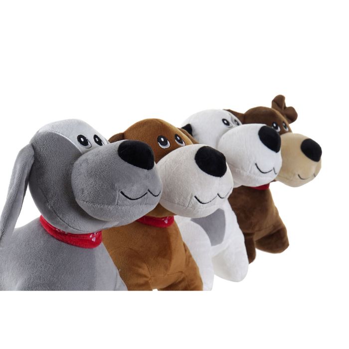 Jouet Peluche Home ESPRIT Blanc Marron Gris Polyester Chien 22 x 21 x 26 cm (4 Unités) 2 Jouet Peluche Home ESPRIT Blanc Marron Gris Polyester Chien 22 x 21 x 26 cm (4 Unités) 2