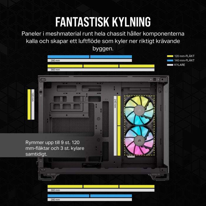 Boîtier ATX semi-tour Corsair Noir 4