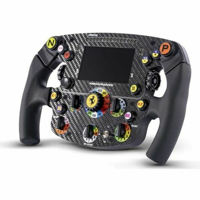 Thrustmaster Volant Ferrari SF1000 Edition pour PC, Écran LCD IPS, Fibre de Carbone, 25 Boutons, 7 Encodeurs