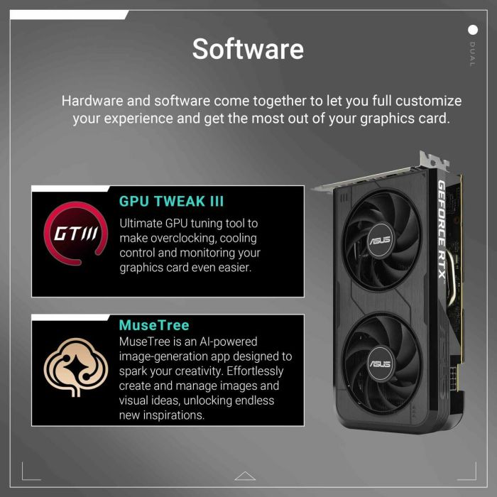 Carte Graphique Asus 90YV0N72-M0NA00 8 GB GDDR6 27