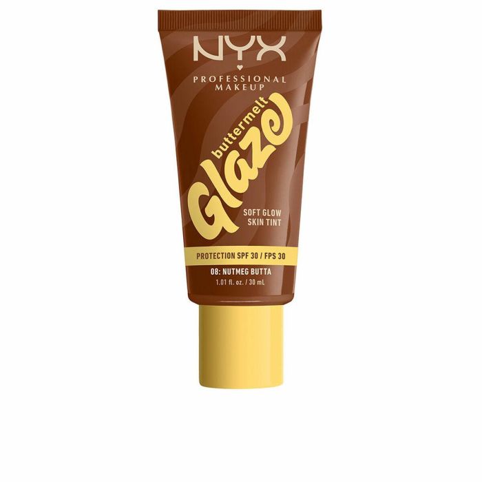 Écran solaire visage NYX BUTTERMELT GLAZE Nº 08-Nutmeg Butta Spf 30 30 ml