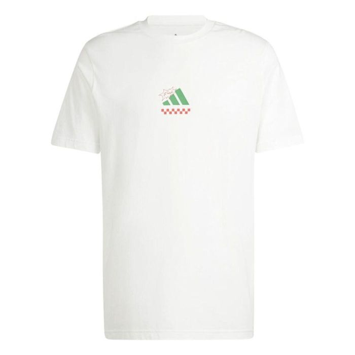 T-shirt à manches courtes homme Adidas Pizza Blanc 13-14 Ans