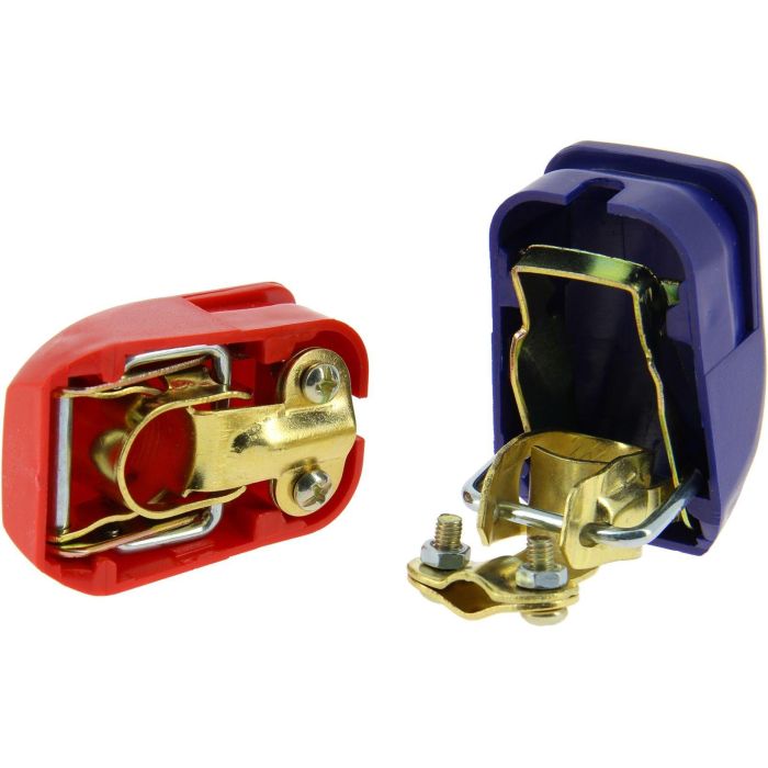 Lot de 2 cosses de batterie - XL TECH - a serrage rapide (+) (-) 4