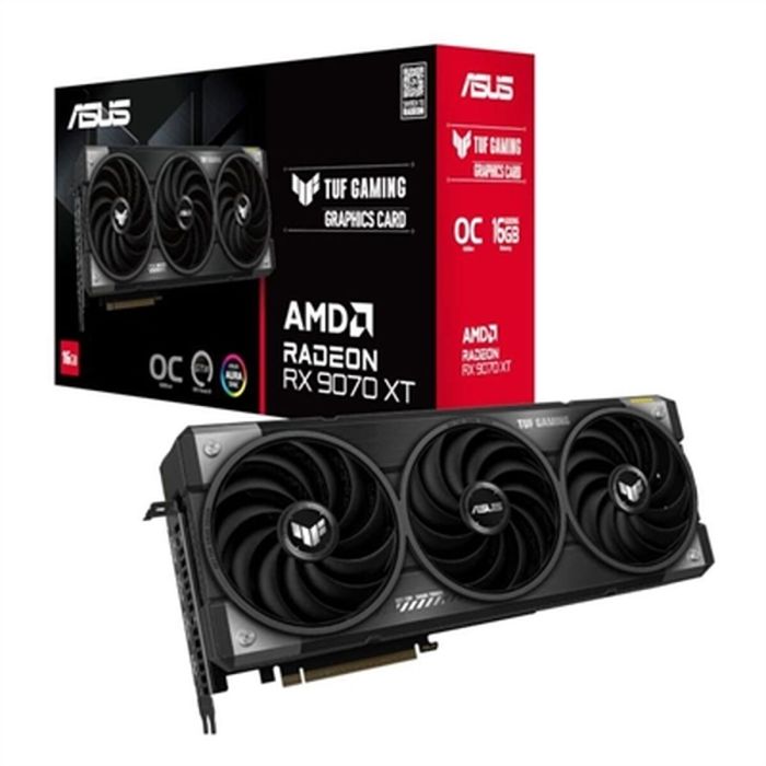 Carte Graphique Asus 90YV0L70-M0NA00 16 GB radeon rx 9070 xt GDDR6 4 Carte Graphique Asus 90YV0L70-M0NA00 16 GB radeon rx 9070 xt GDDR6 4