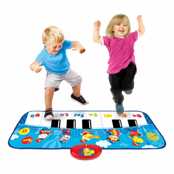 Piano jouet Winfun 90 x 0,5 x 38 cm Bleu animaux (6 Unités) 2