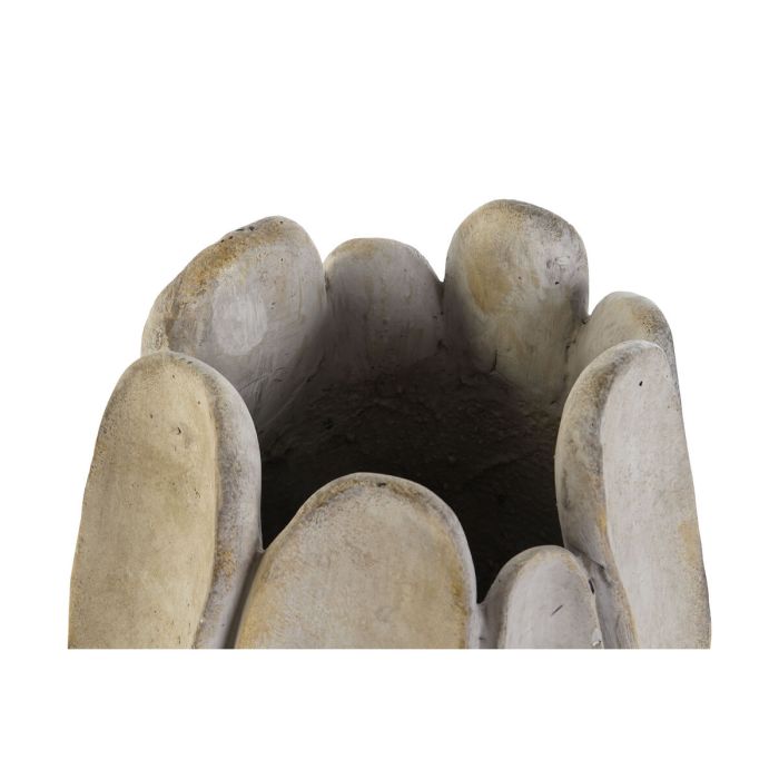 Cache-pot Home ESPRIT Gris Ciment Romantique Usé 28 x 27 x 48 cm 2