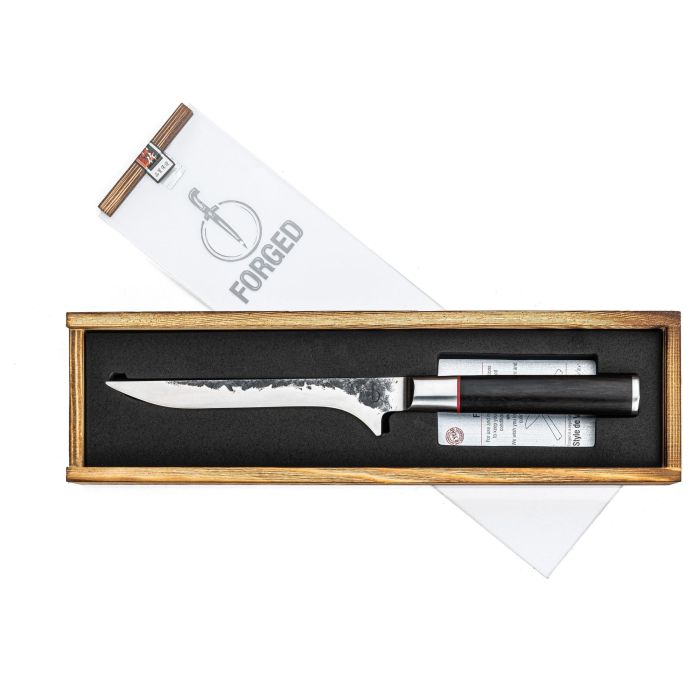 Couteau a désosser - FORGED - SEBRA - Acier japonais 440C - Manche en bois Dalbergia - L 15 cm 1