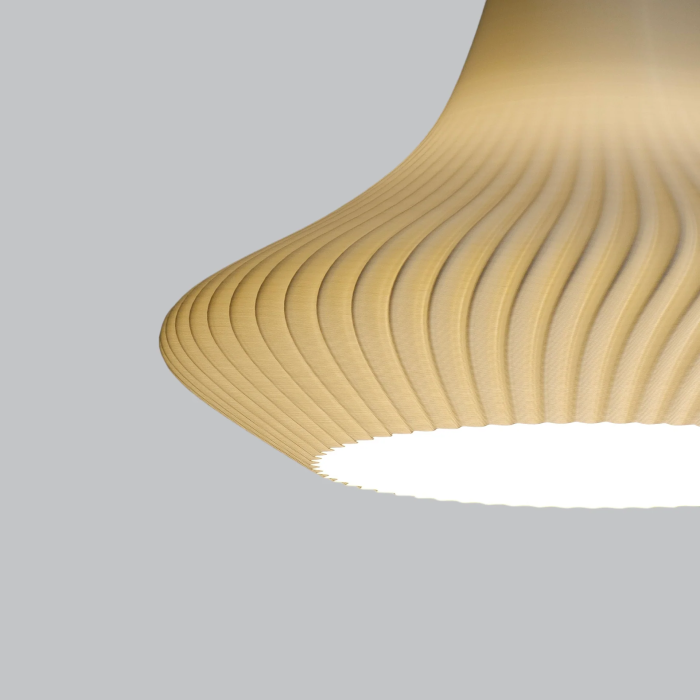 Lampe Suspendue "Vita" Blanc/Florón Negro/Câble Noir