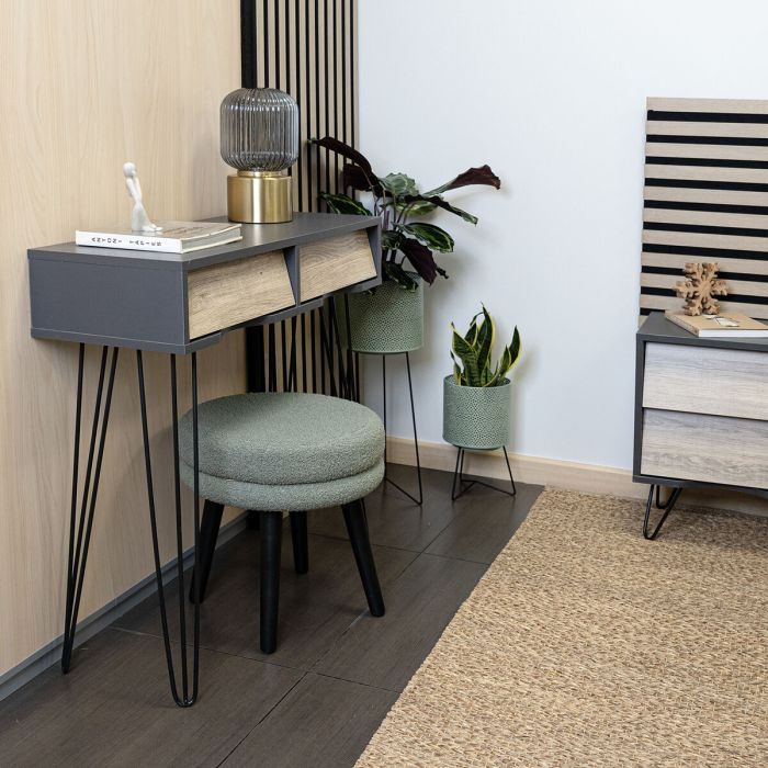 Table d'appoint Vinthera Moa Marron Gris 80 x 76 x 30 cm 4 Table d'appoint Vinthera Moa Marron Gris 80 x 76 x 30 cm 4