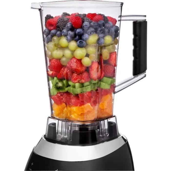 Sencor SBU 7730BK Blender 1800 W Bol 2 L 8 Vitesses 6 Programmes Lames Acier Inoxydable Tritan pour Smoothies et Milkshakes