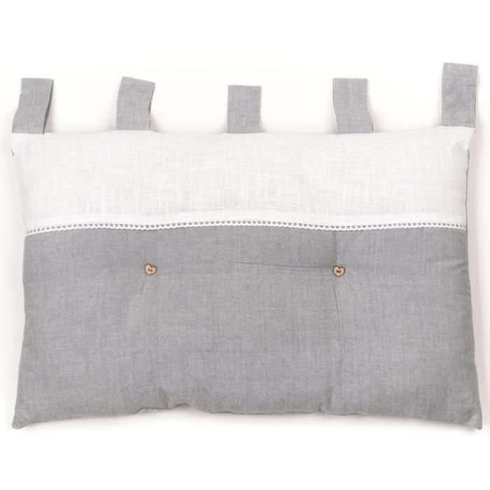 Tete de lit - TODAY - CHARME - Chambray x Slub Capucine - 45 x 70 cm 3 Tete de lit - TODAY - CHARME - Chambray x Slub Capucine - 45 x 70 cm 3