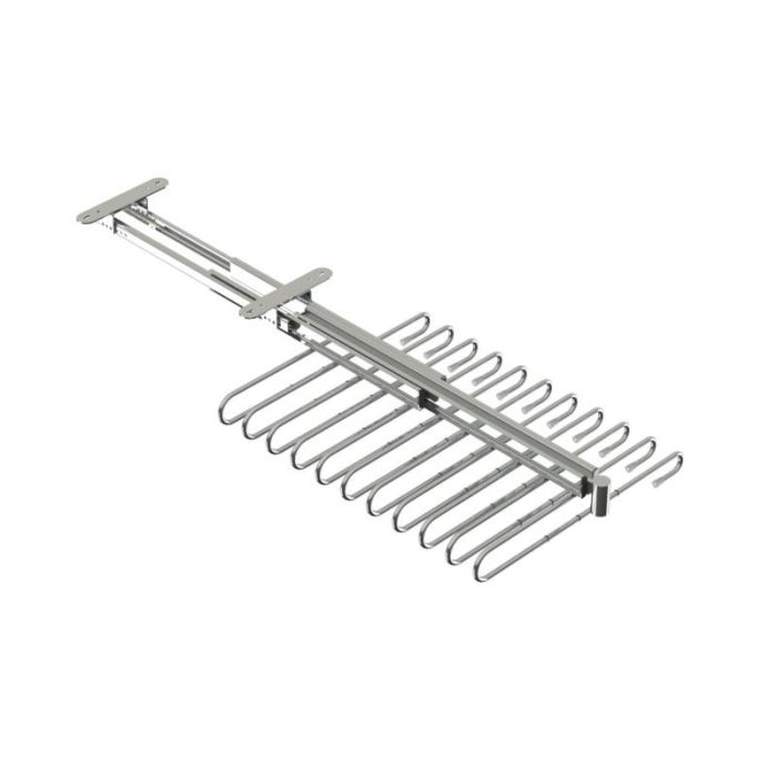 Pantalonero 11 Perchas Extracción Total Acabado Cromo / Grafito Acabado Grafito Herrajes Alk 1