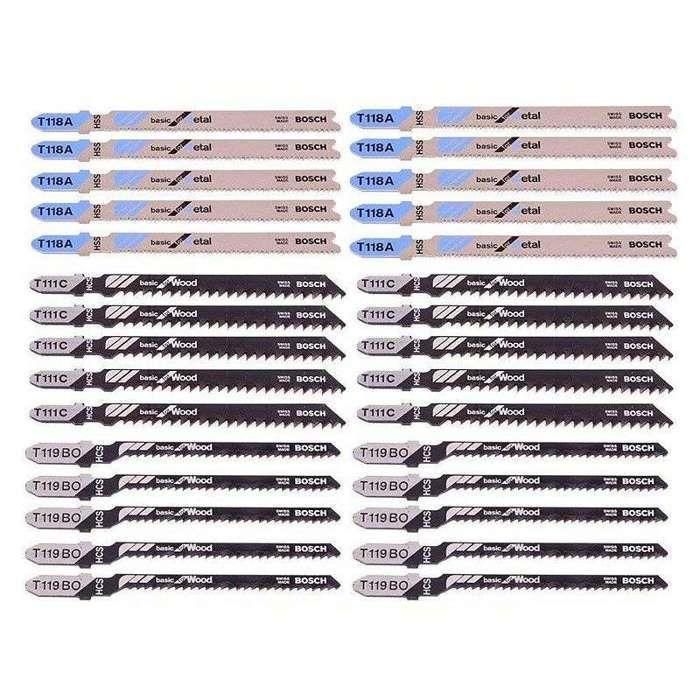 Kit de lames de scie sauteuse - BOSCH - 2607010903 - 30 lames - Bois tendre et métal - Coups courbes et droits 2 Kit de lames de scie sauteuse - BOSCH - 2607010903 - 30 lames - Bois tendre et métal - Coups courbes et droits 2