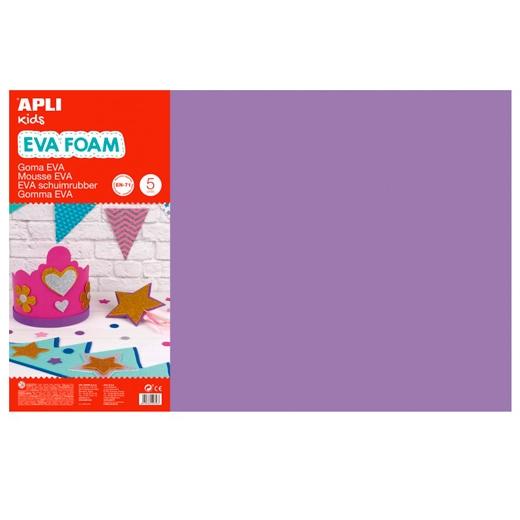 Apli Goma Eva Multicolor 600x400 - 10 Hojas de Tamaño