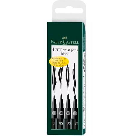 Rotuladores lettering pitt artist pens set 4 uds