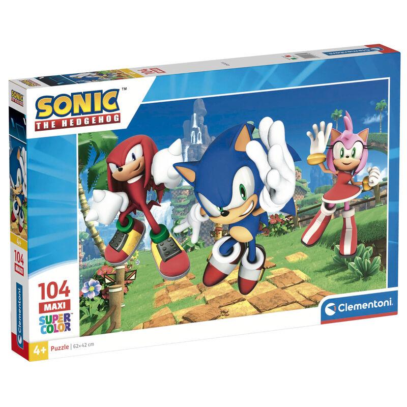Clementoni Puzzle Maxi Sonic the Hedgehog 104 Piezas 62x42cm - Bixoto.com