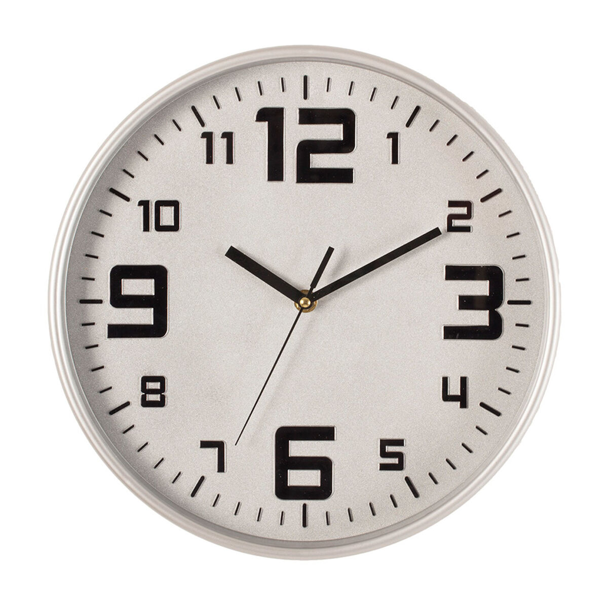 Reloj de Pared Adhesivo Bronce ABS EVA Ø 35 cm (6 Unidades)