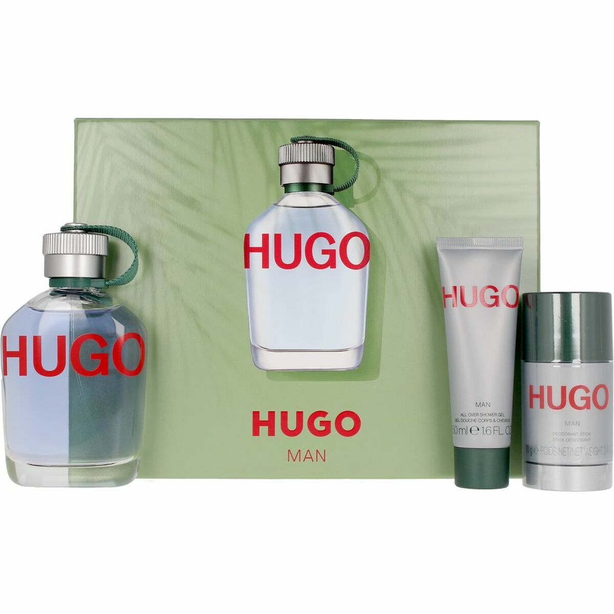 Set Perfume Hombre Hugo Boss Man 125ml EDT + Desodorante 75ml + Gel de Baño  50ml