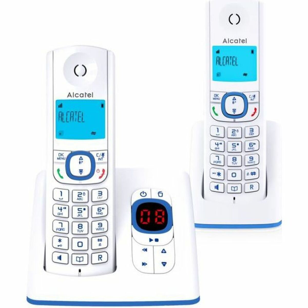 Teléfono Inalámbrico Alcatel VERSATIS XL Blanco Azul – Domo en casa