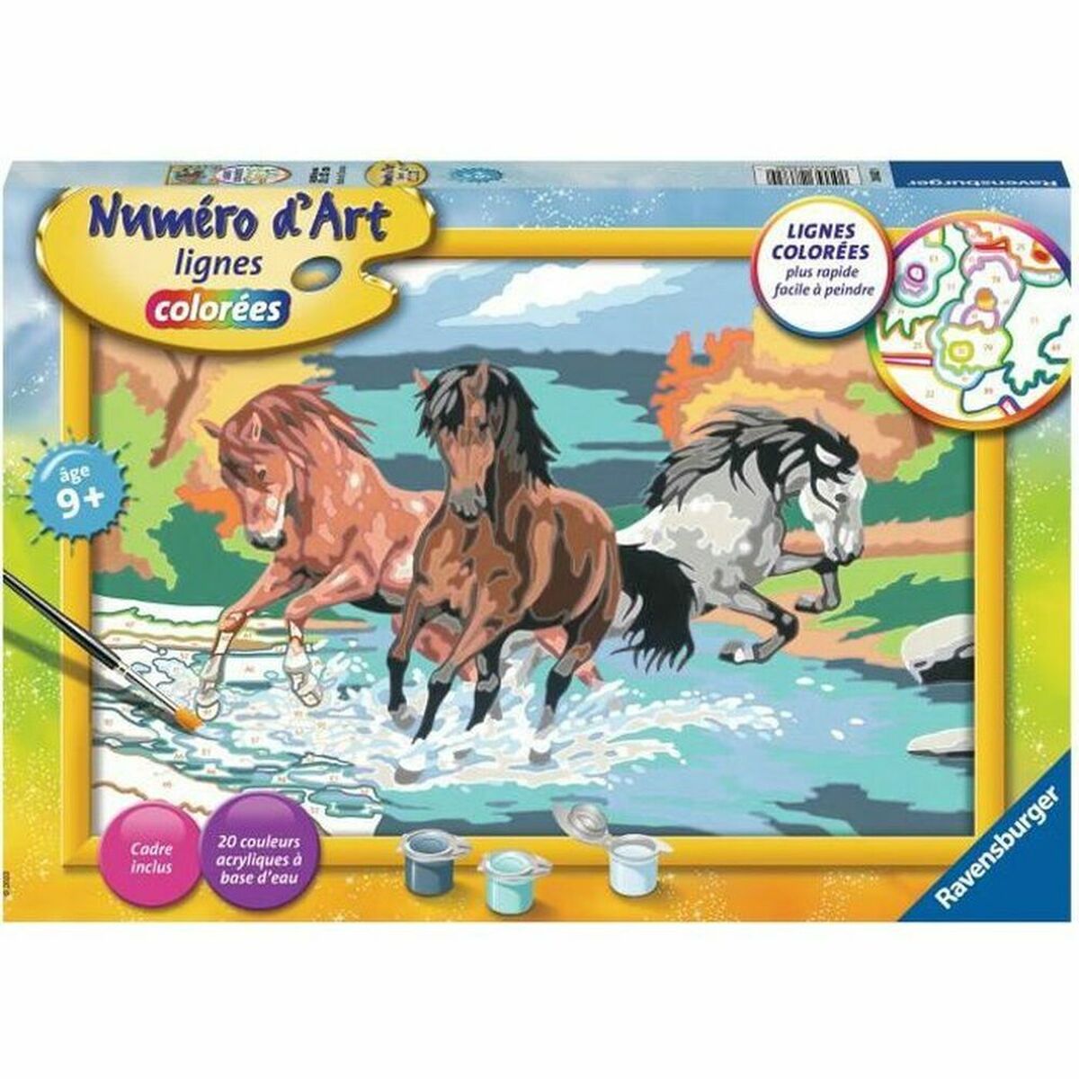 Dibujos para pintar Ravensburger Horde of Horses 