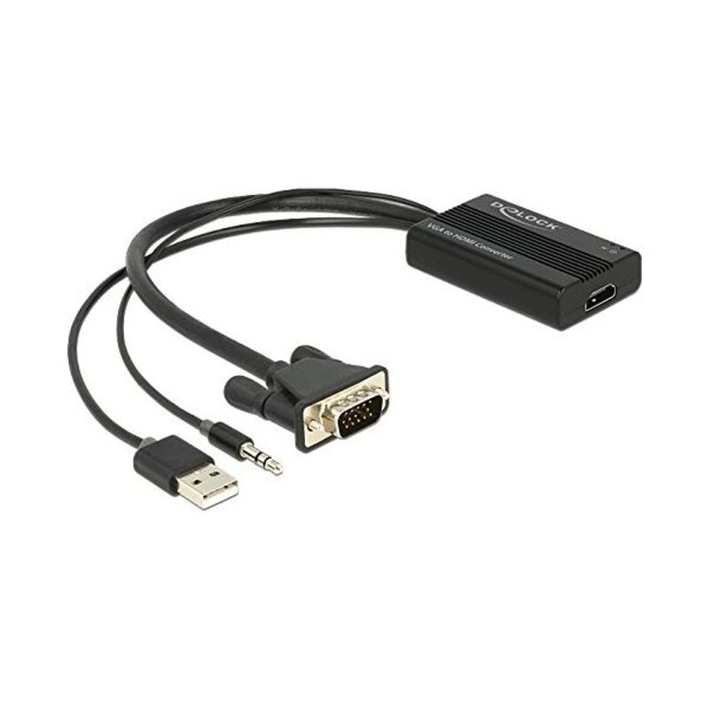 Adaptador DisplayPort a HDMI DELOCK 63585 Negro