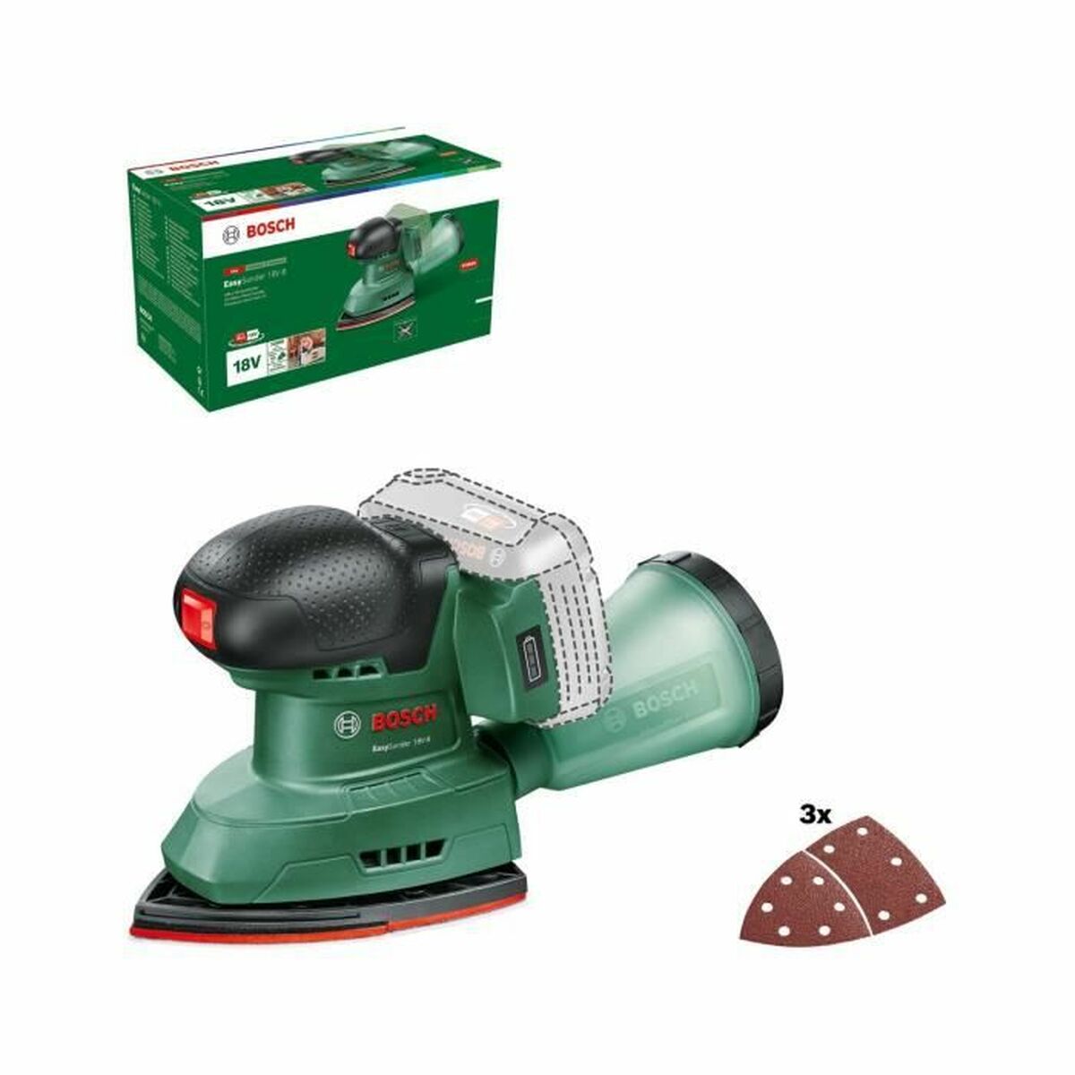 Lijadora batería 12V Bosch EasySander 12