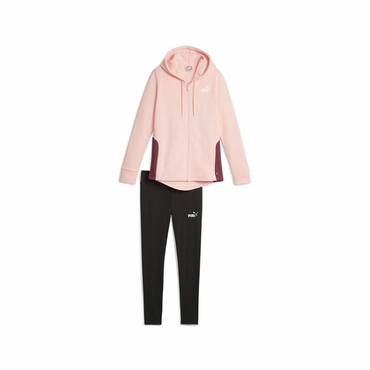 Chandal Mujer Puma Metallic Track Negro Rosa Bixoto