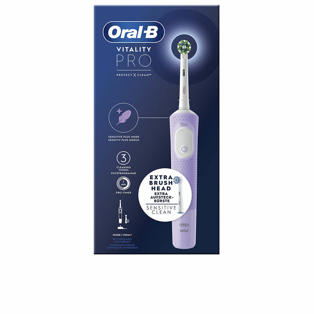 Cepillo de Dientes Eléctrico Oral-B PRO1 DUO (2 Unidades) (1) 