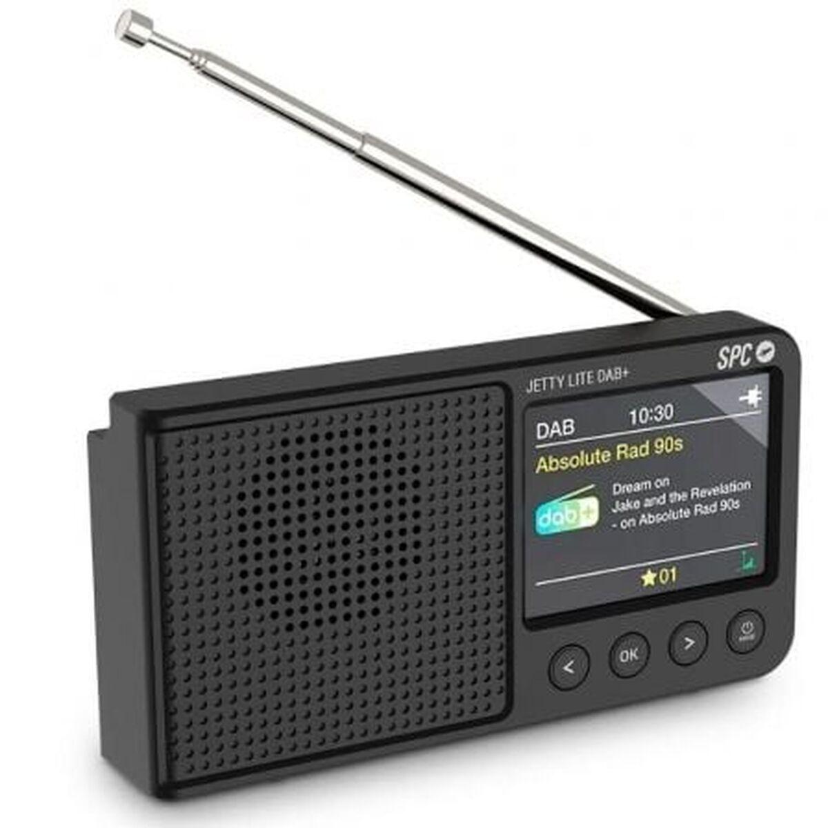 SPC Radio Portátil Jetty Lite DAB+ Negra 4591N | Radio Digital FM ...
