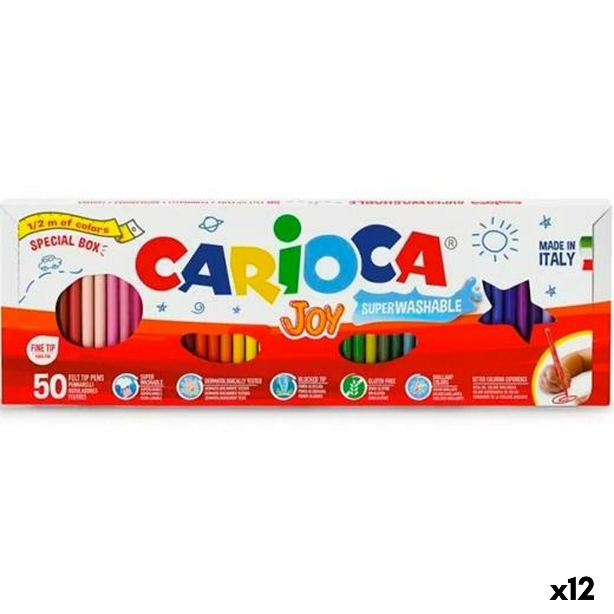 ROTULADOR CARIOCA JUMBO TINTA LAVABLE NEGRO