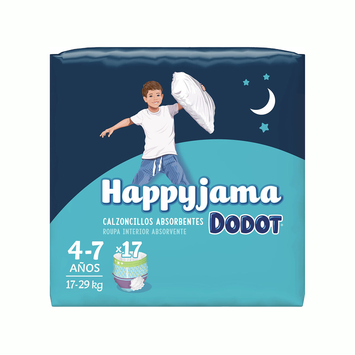 Pañales Pijama Dodot Happyjama (Tallas 7 y 8) - Mas Pañales