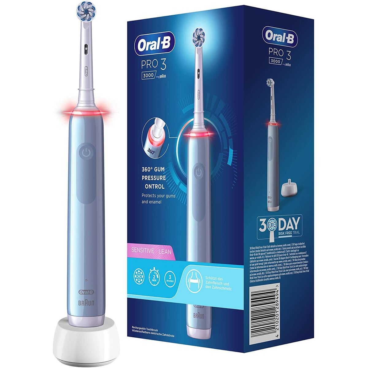 Oral-B Cepillo Eléctrico Pro 3 Duo Blanco/Negro 2 unidades, Atida