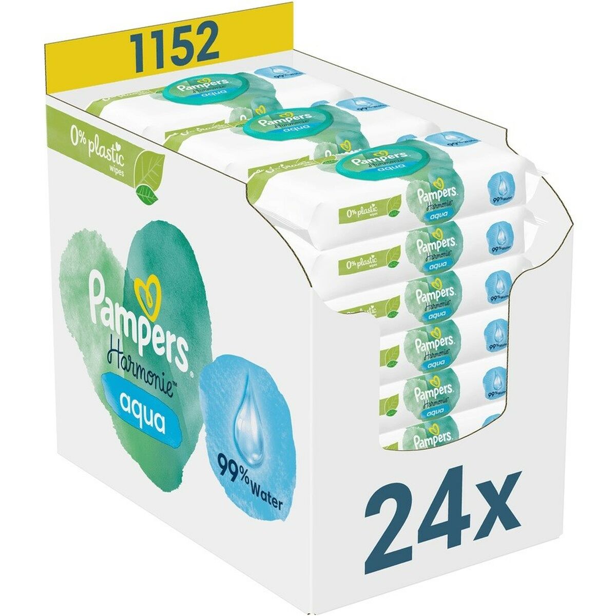  Pampers Aqua Pure - Toallitas sensibles para bebé, 12 unidades,  56 unidades : Bebés