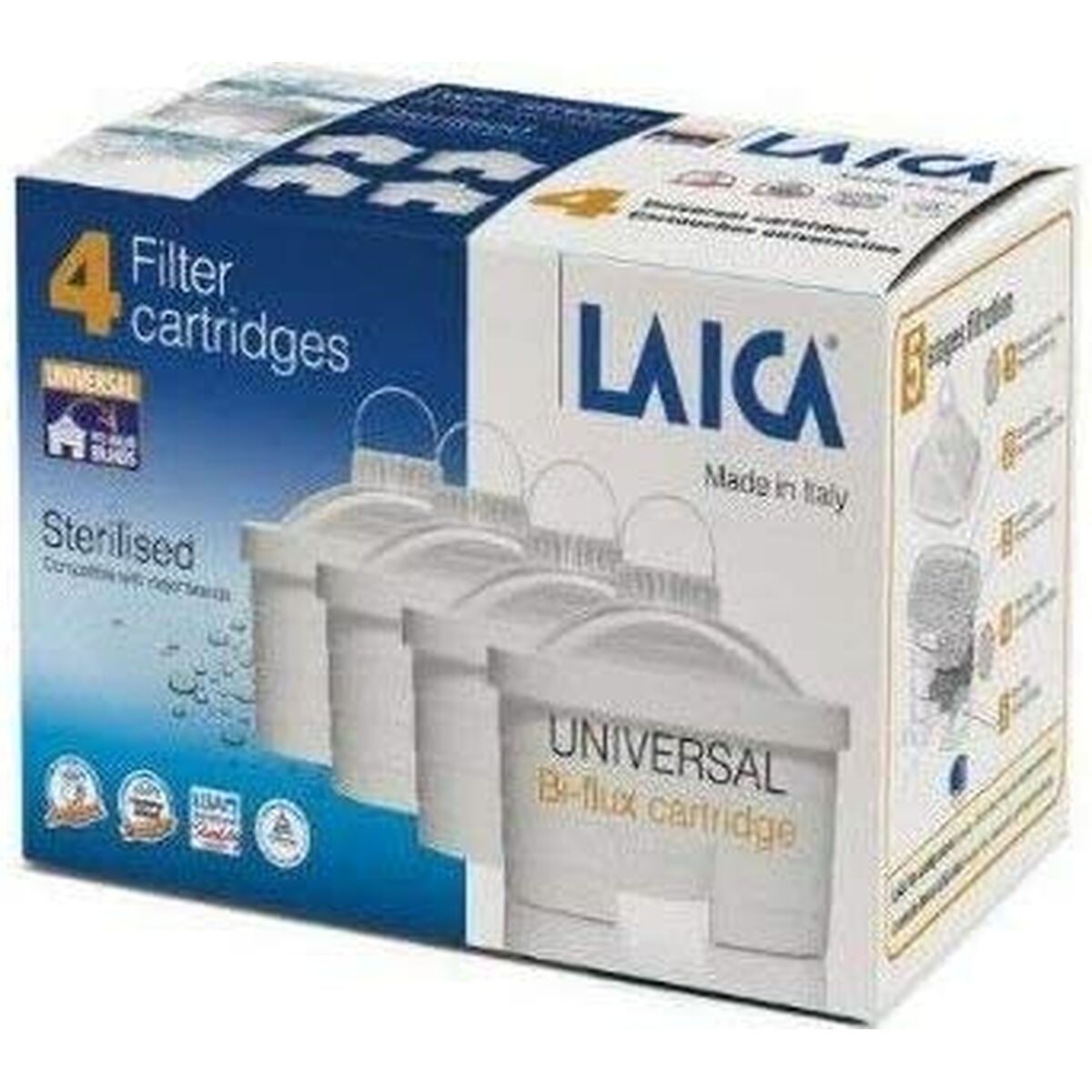 Filtro para Jarra Filtrante LAICA F4M2B28T150 Pack (4 Unidades) 