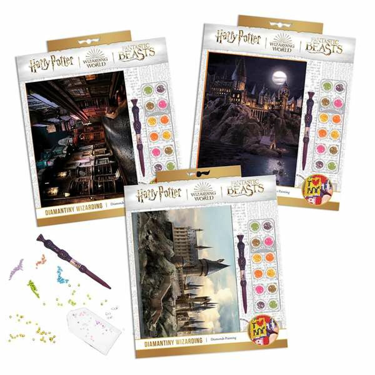 Juego de Manualidades Harry Potter Crystal Art Diamantini - Bixoto