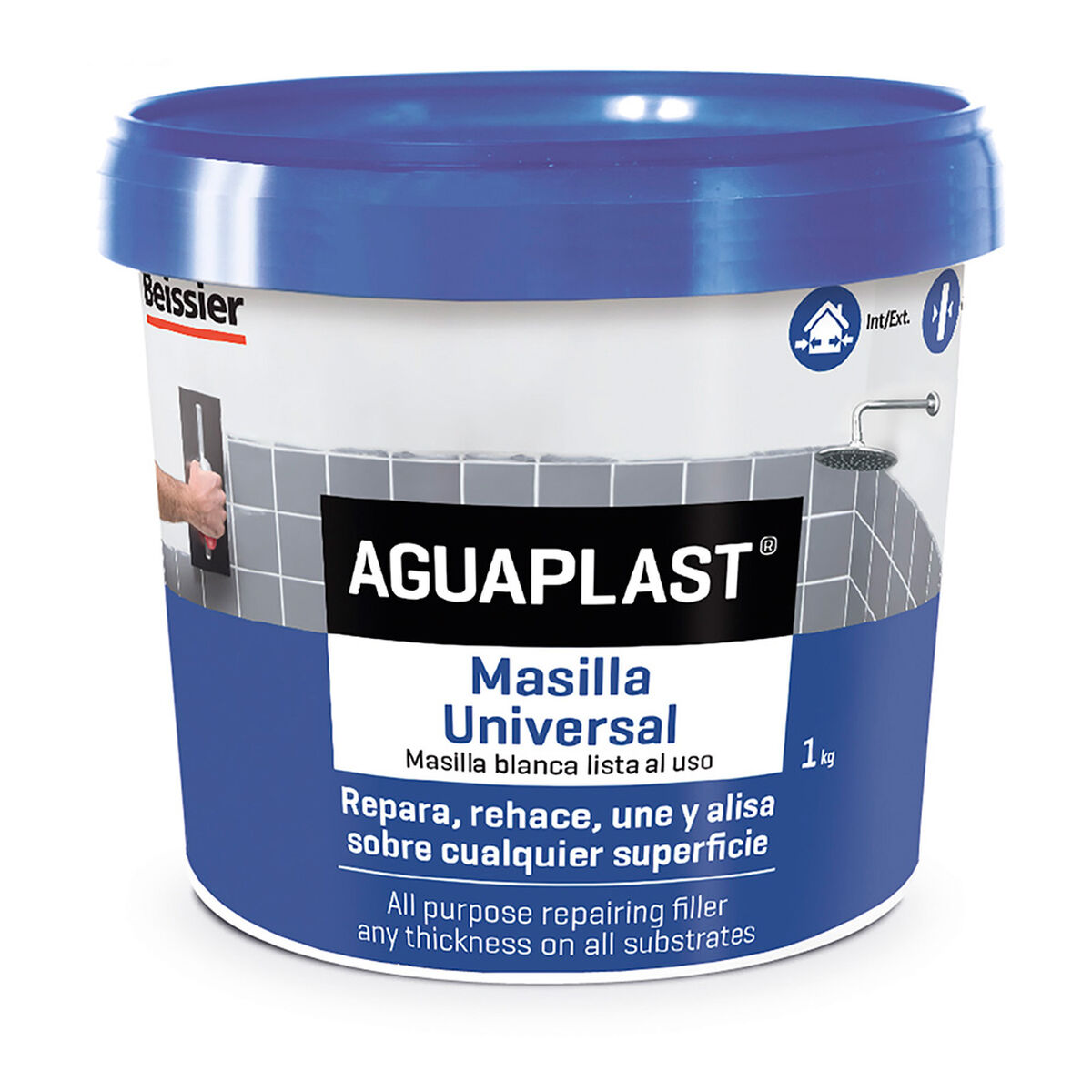 Masilla Aguaplast 70037-001 Fibra 200 ml Blanco 