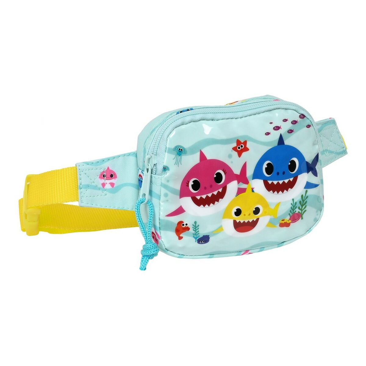 Neceser Infantil Baby Shark Beach day Amarillo Azul claro (26 x 16 x 9 cm)  