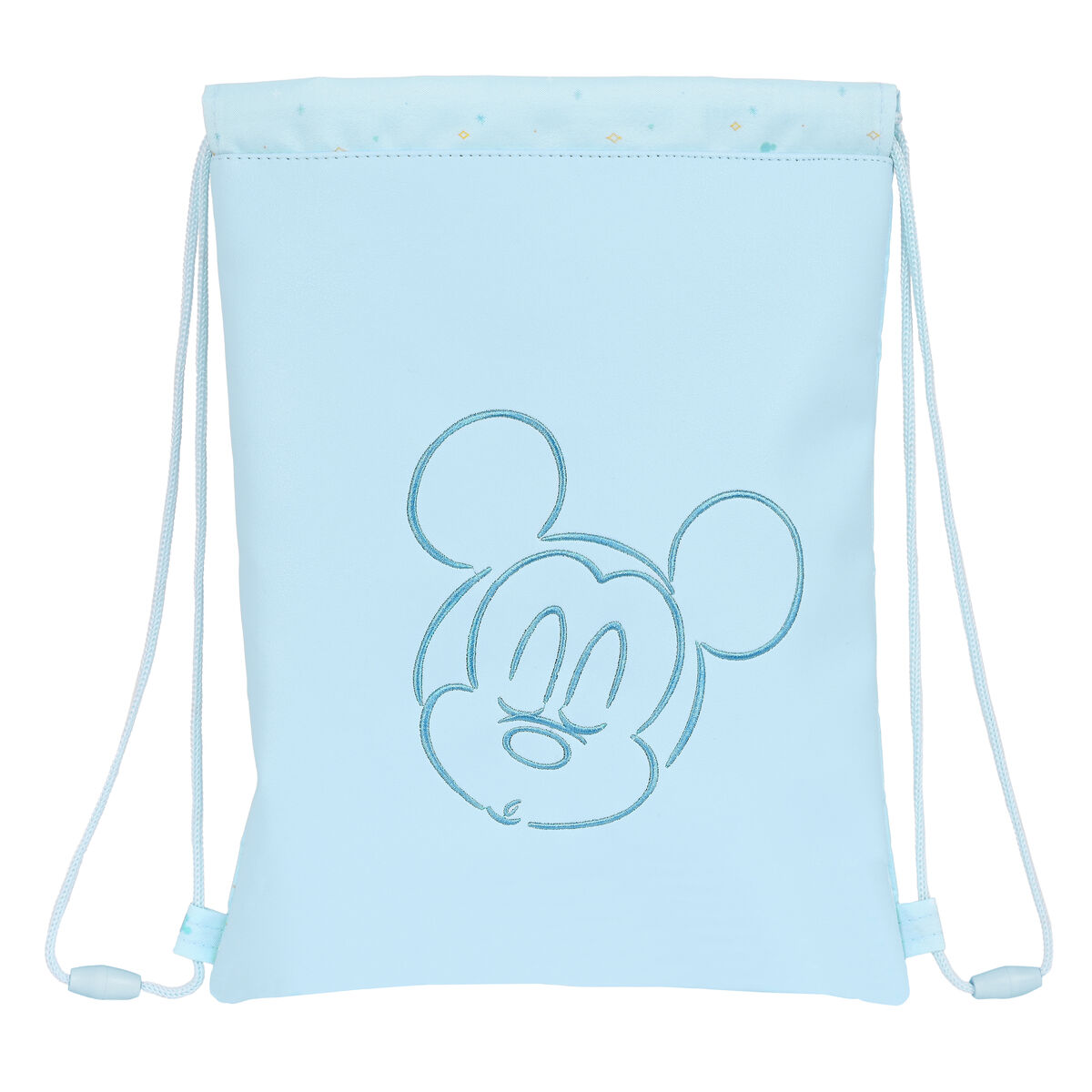 Mochila Saco Infantil Mickey Mouse Azul (27 X 33 X 1 Cm)