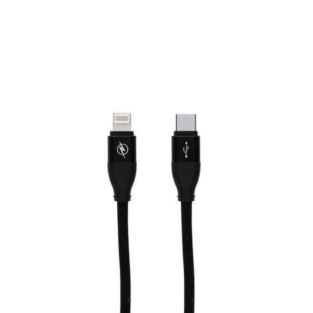 Cable Nanocable Lightning A USB Tipo C Apple iPhone IPAD IPOD Blanco 1M