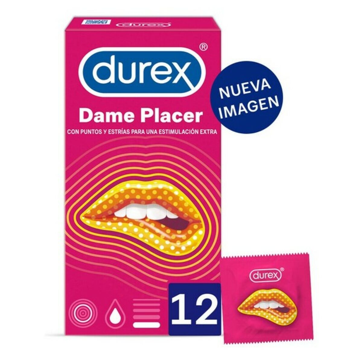 Preservativos Durex Dame Placer (12 uds) - Bixoto.com