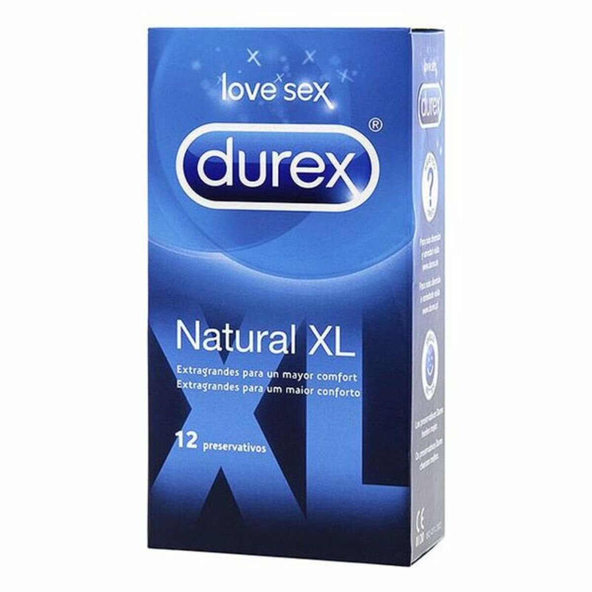 Preservativos Durex Natural (Talla XL) (12 uds) - Bixoto.com