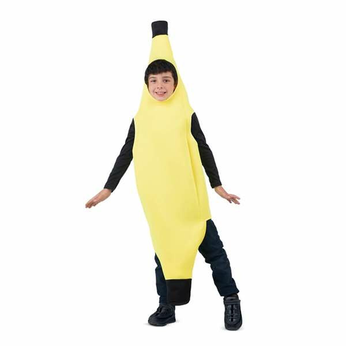 Disfraz unisex de plátano para niños de 6 a 10 años