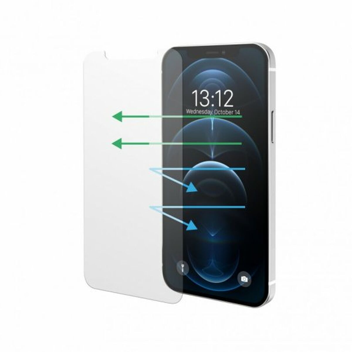 Nueboo Protector Cristal Templado para iPhone 14 Plus