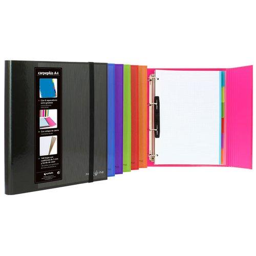 Grafoplás Astuccio Multiline Triplo 44 Cm - Portapenne Con Tasca E Carta D'identità, Chiusura Con Nastro, Colore Rosso