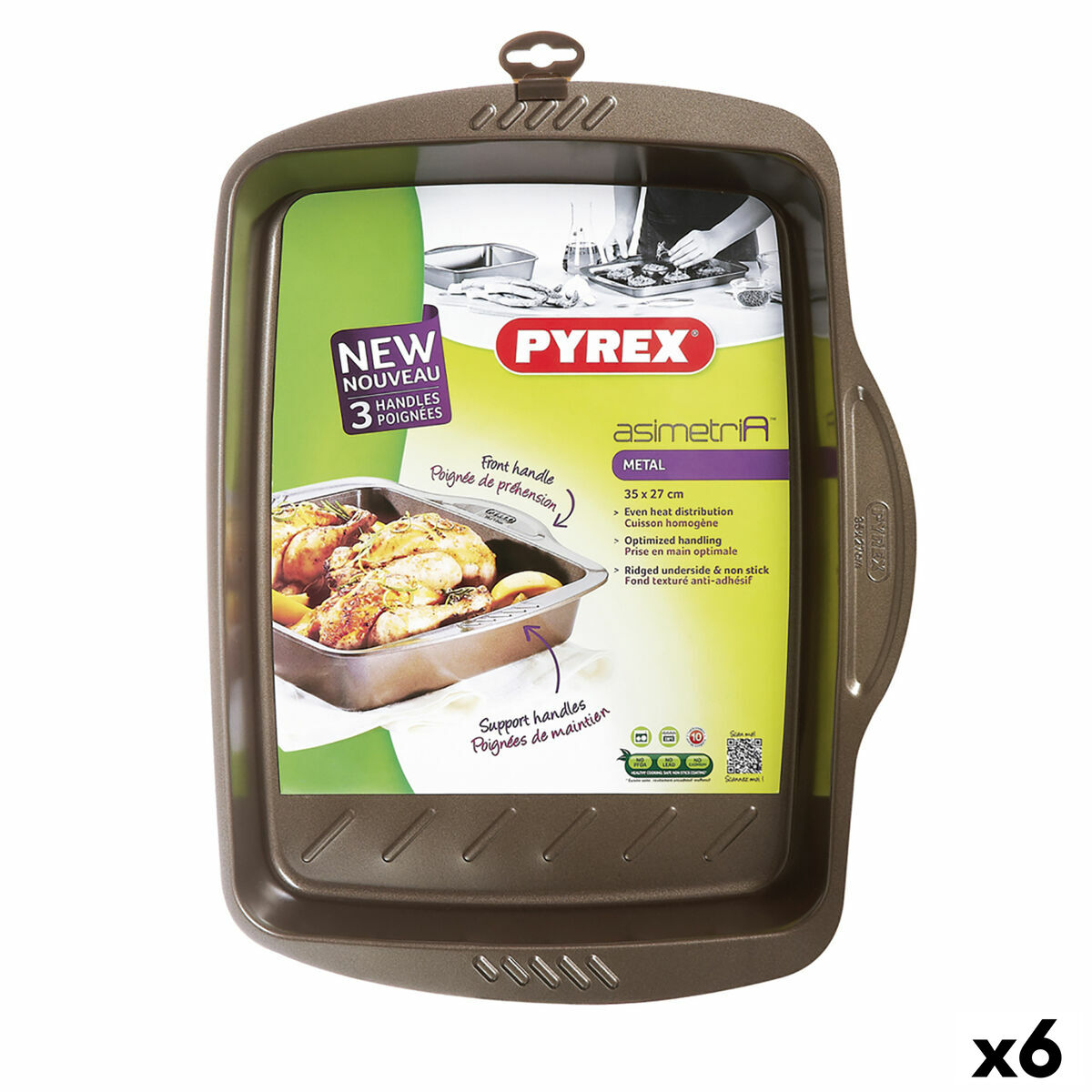 pyrex fuente redonda con tapa 15,5x15,5x8,5cm-0,7l cook&go